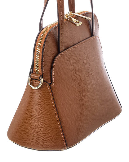 Italian Leather Serena Leather Top Handle Bag