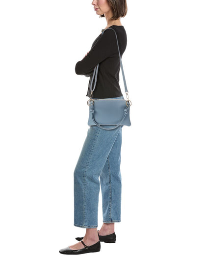Italian Leather Elin Leather Top Handle Bag