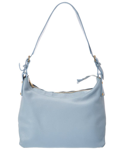 Italian Leather Hobo Leather Top Handle Bag