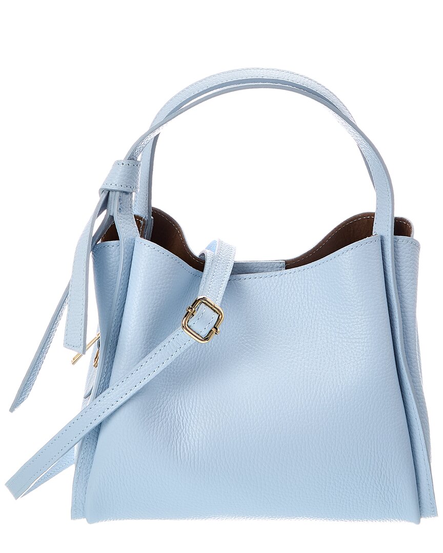 Italian Leather Athena Leather Top Handle Bag