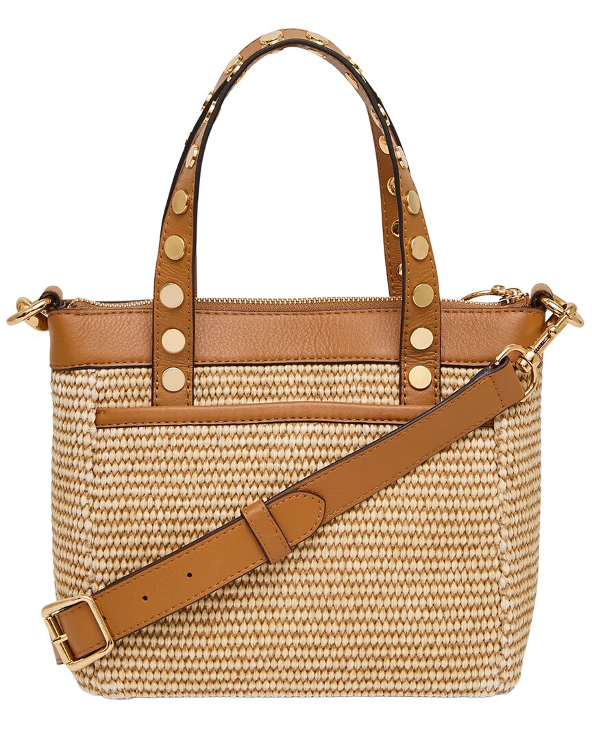 Aimee Kestenberg Jagger Raffia & Leather Mini Tote