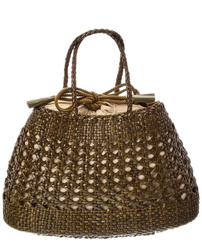 Dragon Diffusion Santa Cano Leather Top Handle Bag