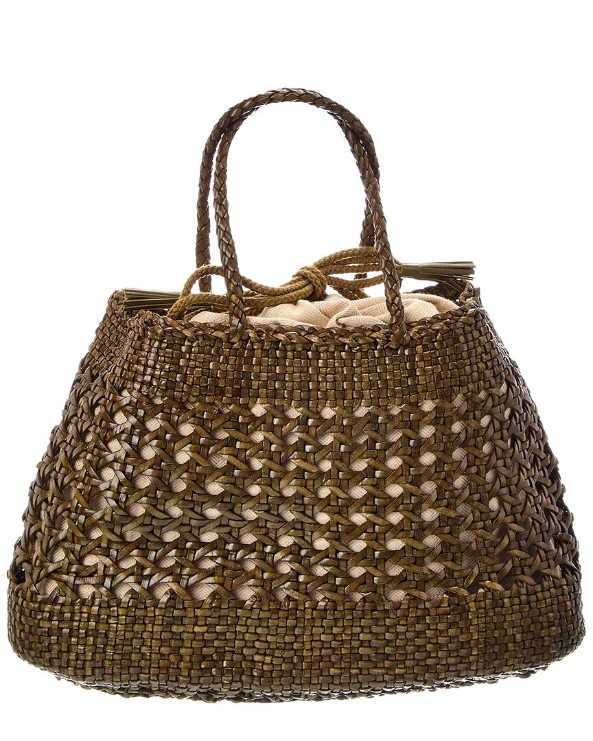 Dragon Diffusion Santa Cano Leather Top Handle Bag
