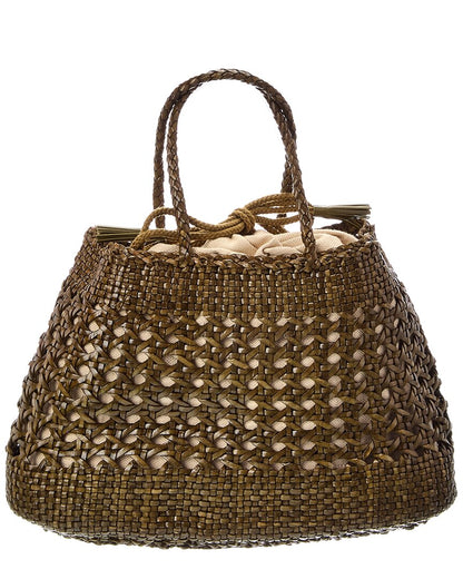 Dragon Diffusion Santa Cano Leather Top Handle Bag