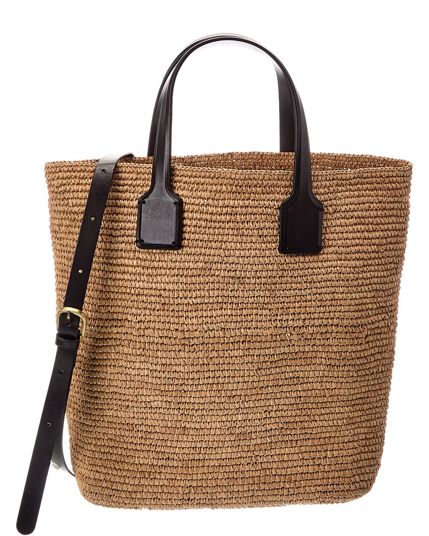 Dragon Diffusion Sacha Straw & Leather Tote