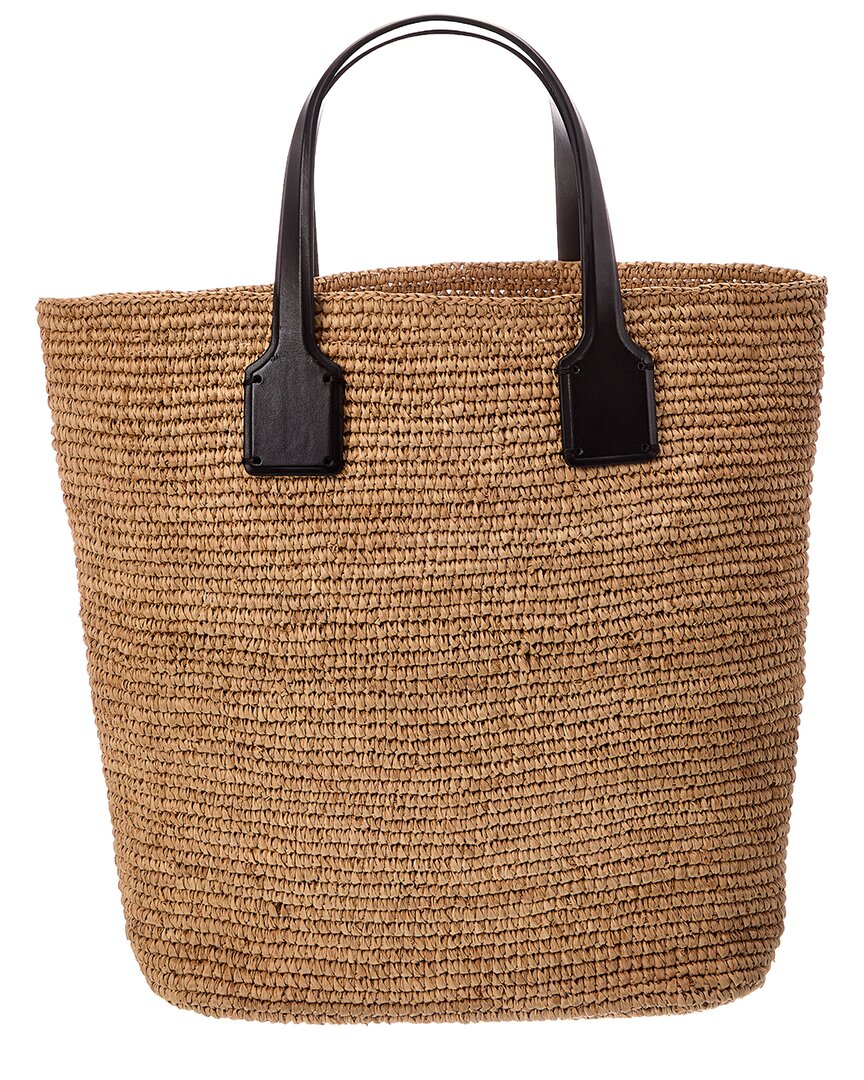 Dragon Diffusion Sacha Straw & Leather Tote