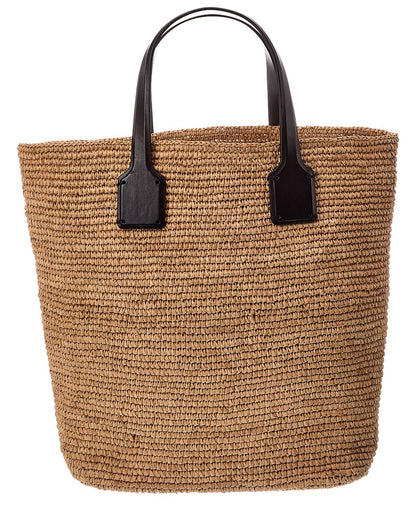 Dragon Diffusion Sacha Straw & Leather Tote