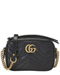 Gucci Black Leather Gg Marmont Crossbody Mini (   )