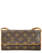 Louis Vuitton Brown Monogram Canvas Pochette Twin Pm (   )