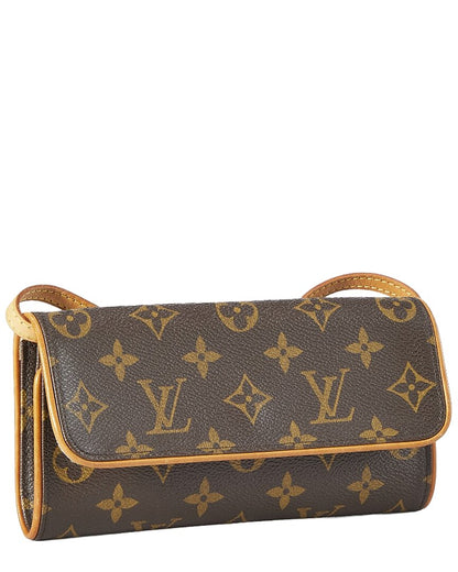 Louis Vuitton Brown Monogram Canvas Pochette Twin Pm (   )