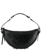 By Far Gib Creased Leather Shoulder Bag