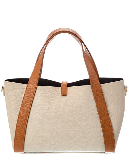 Italian Leather Cleo Leather Top Handle Bag