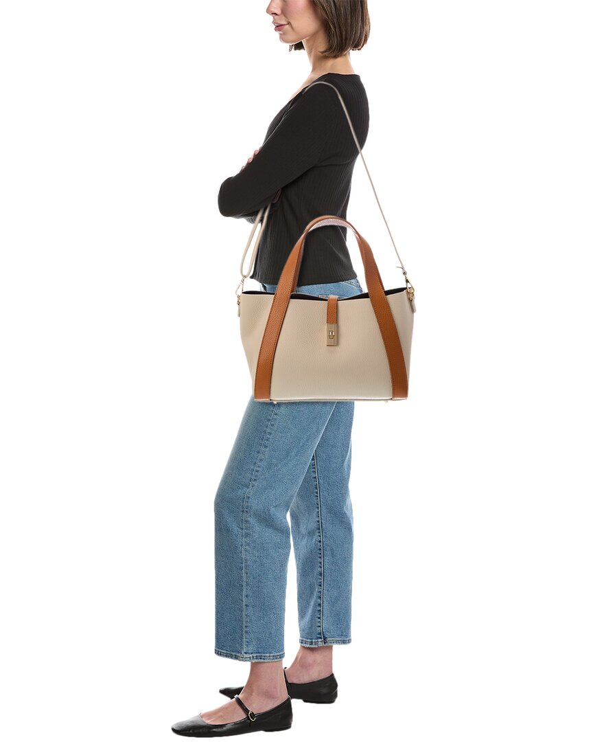Italian Leather Cleo Leather Top Handle Bag