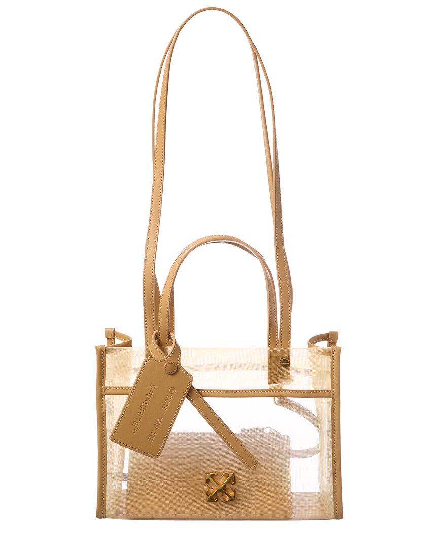 Off-White™ Boxy Small Mesh & Leather Tote