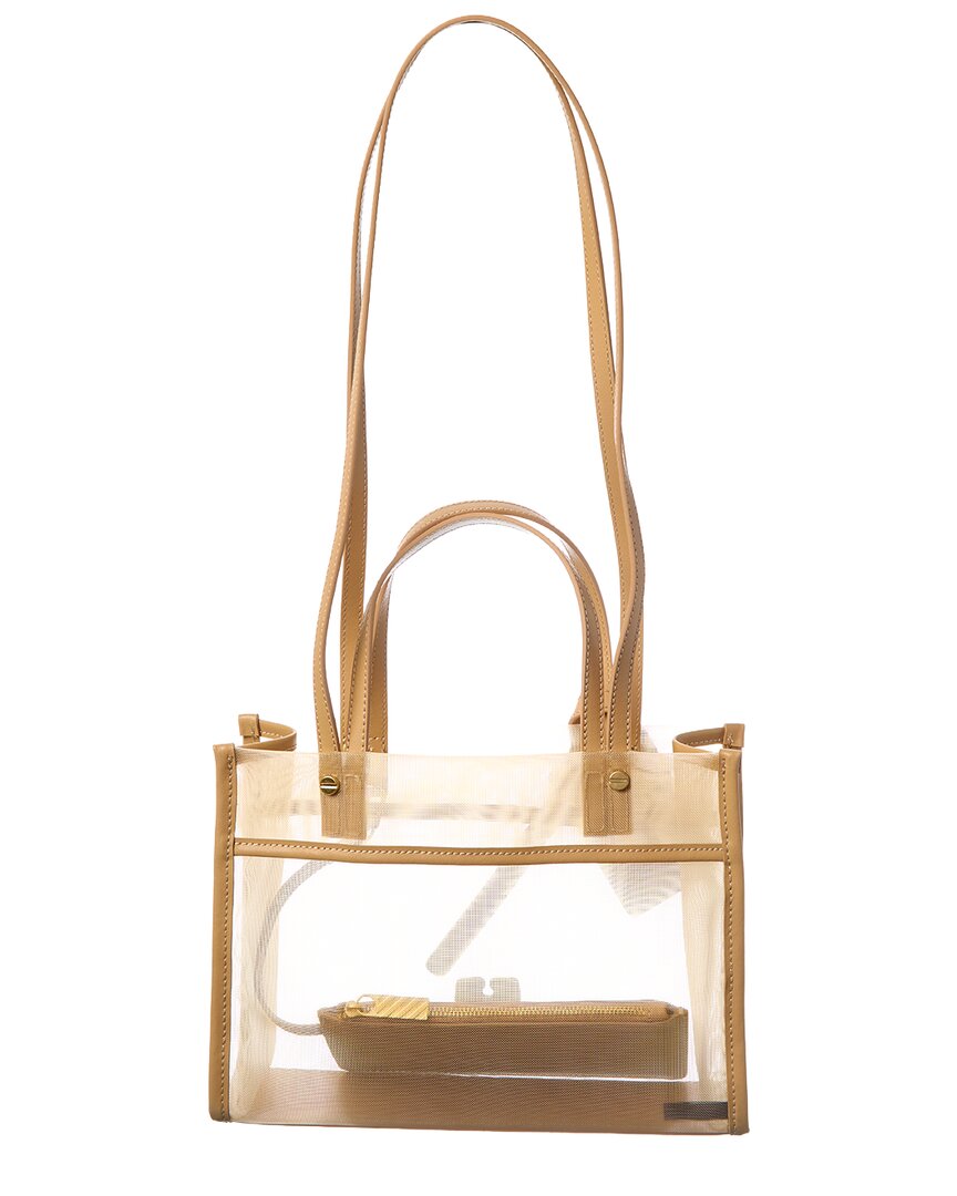 Off-White™ Boxy Small Mesh & Leather Tote