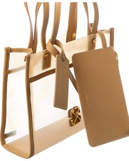 Off-White™ Boxy Small Mesh & Leather Tote