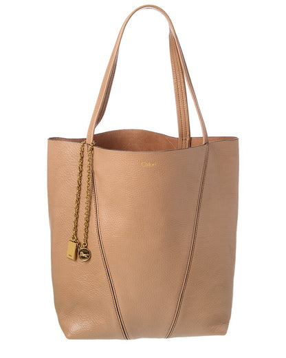 Chloé Logo Leather Tote