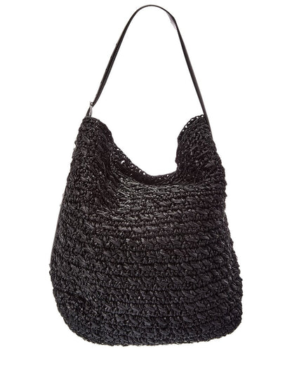 Toteme Straw & Leather Tote