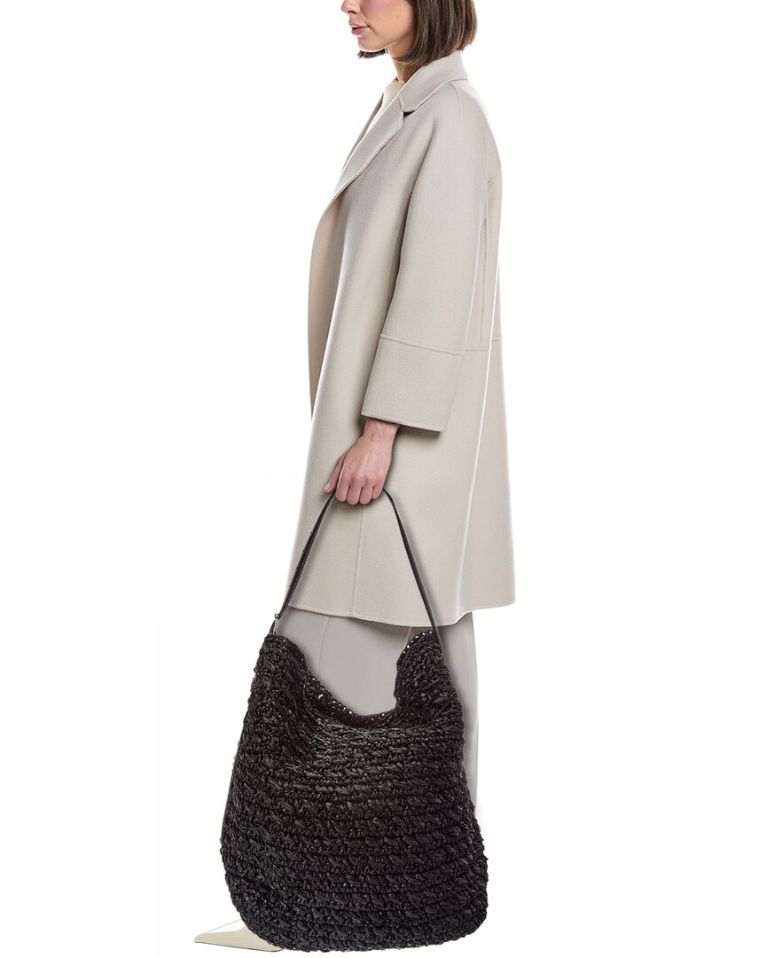 Toteme Straw & Leather Tote