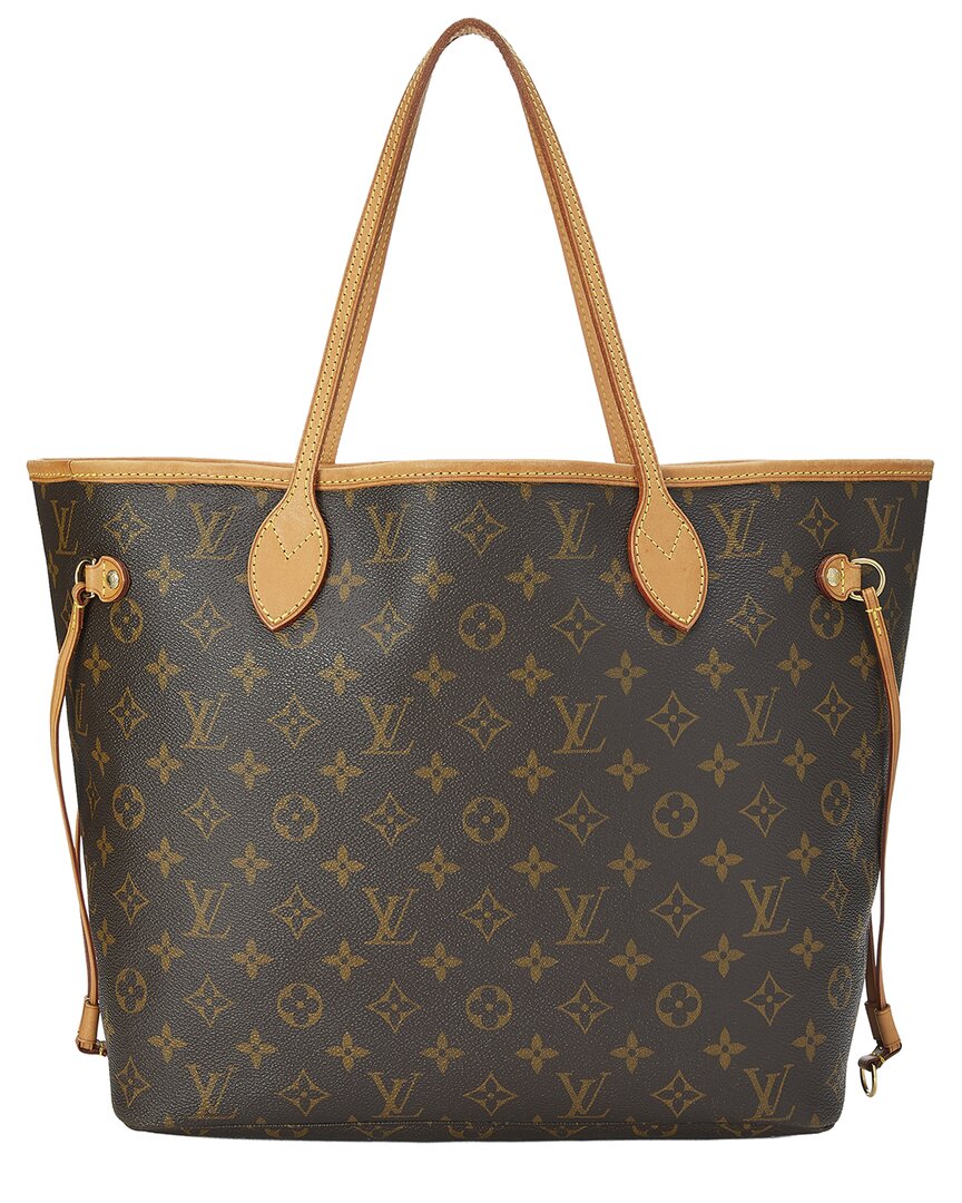 Louis Vuitton Brown Monogram Canvas Neverfull Mm (   )