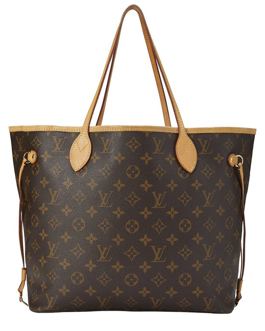 Louis Vuitton Brown Monogram Canvas Neverfull Mm (   )