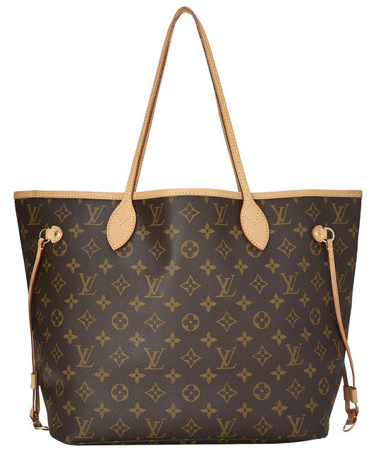 Louis Vuitton Brown Monogram Canvas Neverfull Mm (   )