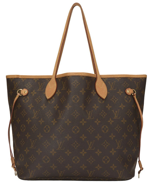 Louis Vuitton Brown Monogram Canvas Neverfull Mm (   )