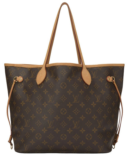 Louis Vuitton Brown Monogram Canvas Neverfull Mm (   )