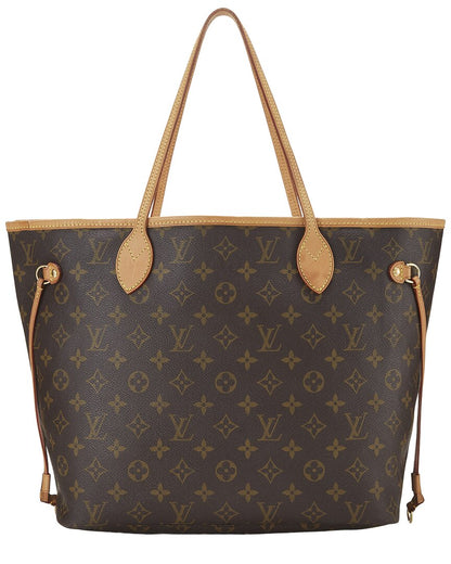 Louis Vuitton Brown Monogram Canvas Neverfull Mm (   )