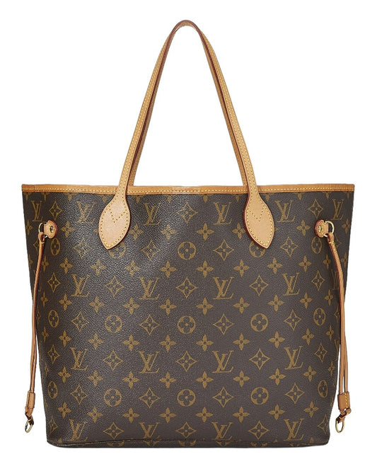 Louis Vuitton Brown Monogram Canvas Neverfull Mm (   )