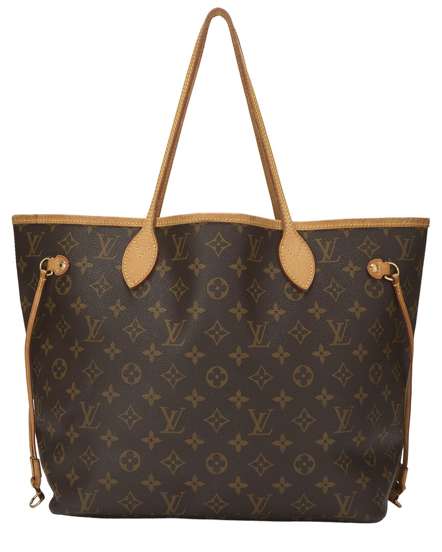 Louis Vuitton Brown Monogram Canvas Neverfull Mm (   )