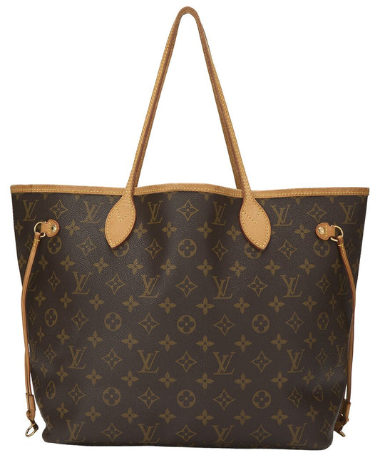 Louis Vuitton Brown Monogram Canvas Neverfull Mm (   )