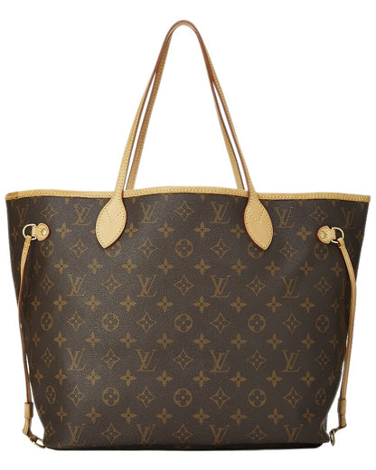 Louis Vuitton Brown Monogram Canvas Neverfull Mm (   )