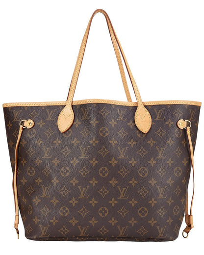 Louis Vuitton Brown Monogram Canvas Neverfull Mm (   )