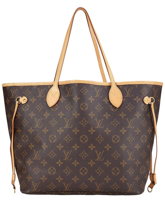 Louis Vuitton Brown Monogram Canvas Neverfull Mm (   )