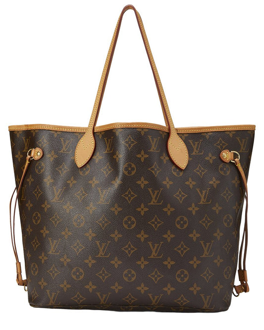 Louis Vuitton Brown Monogram Canvas Neverfull Mm (   )