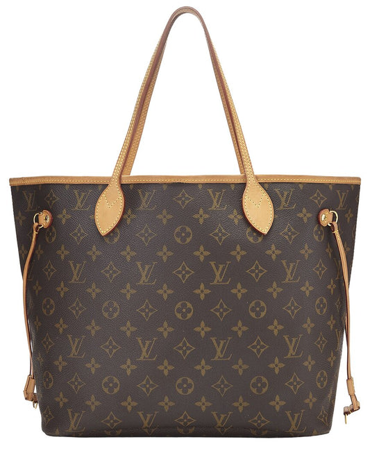 Louis Vuitton Brown Monogram Canvas Neverfull Mm (   )