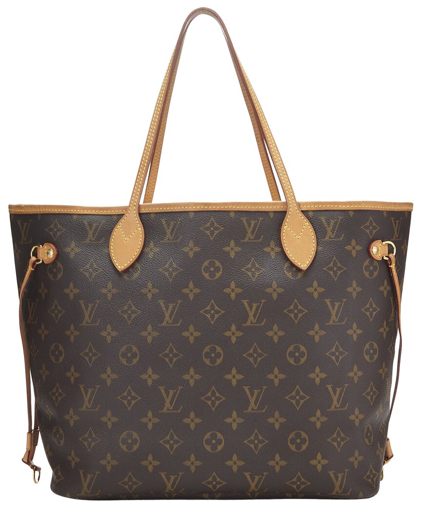 Louis Vuitton Brown Monogram Canvas Neverfull Mm (   )