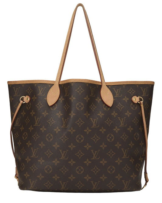 Louis Vuitton Brown Monogram Canvas Neverfull Mm (   )