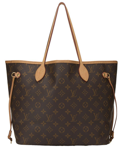 Louis Vuitton Brown Monogram Canvas Neverfull Mm (   )