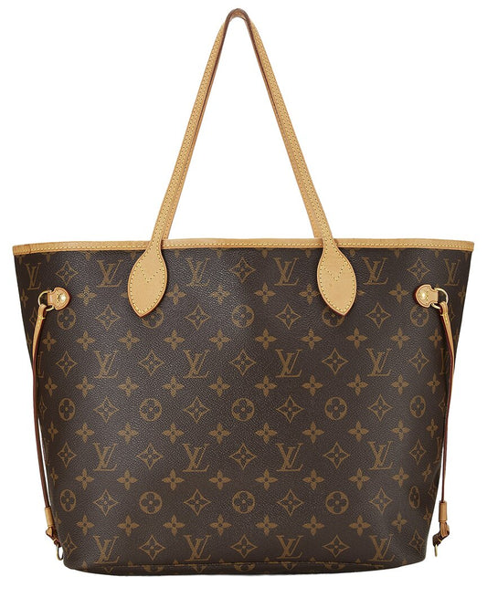 Louis Vuitton Brown Monogram Canvas Neverfull Mm (   )