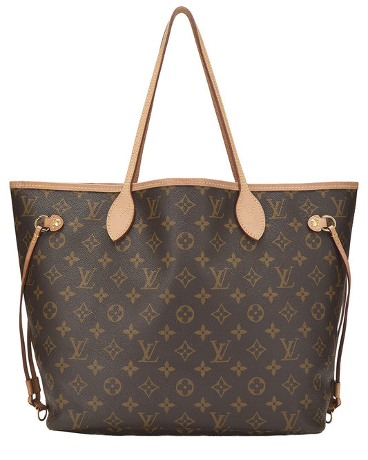 Louis Vuitton Brown Monogram Canvas Neverfull Mm (   )
