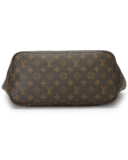 Louis Vuitton Brown Monogram Canvas Neverfull Mm (   )