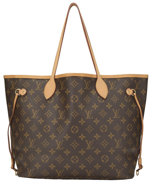 Louis Vuitton Brown Monogram Canvas Neverfull Mm (   )