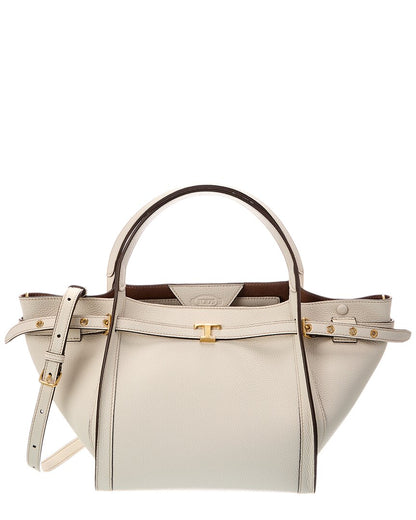 Tod's Logo Small Leather Tote