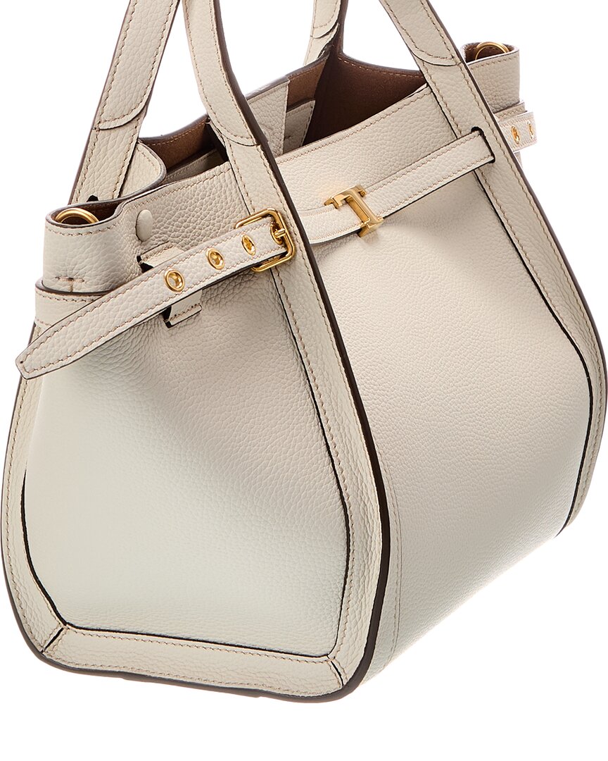Tod's Logo Small Leather Tote