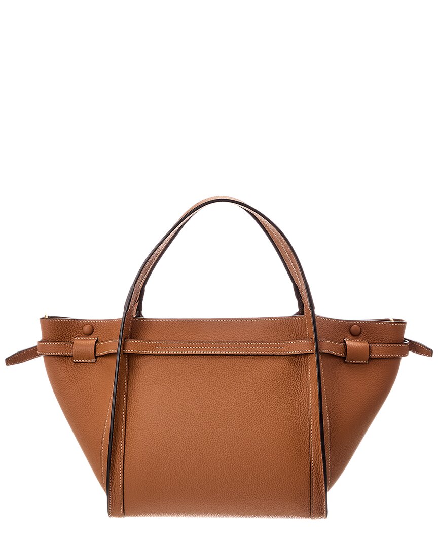 Tod's Logo Small Leather Tote