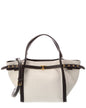 Tod's Logo Small Canvas & Leather Tote