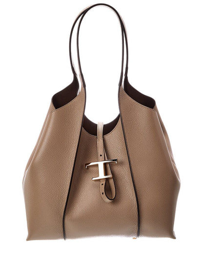 Tod's T Timeless Small Leather Tote