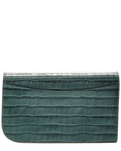 Jason Wu Croc-Embossed Leather Clutch